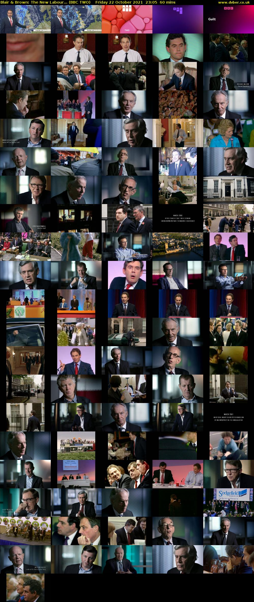 Blair & Brown: The New Labour... (BBC TWO) Friday 22 October 2021 23:05 - 00:05