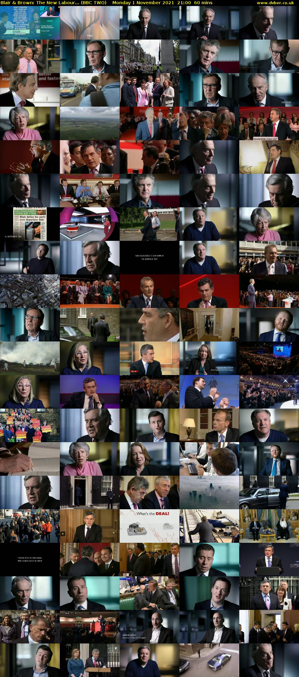 Blair & Brown: The New Labour... (BBC TWO) Monday 1 November 2021 21:00 - 22:00