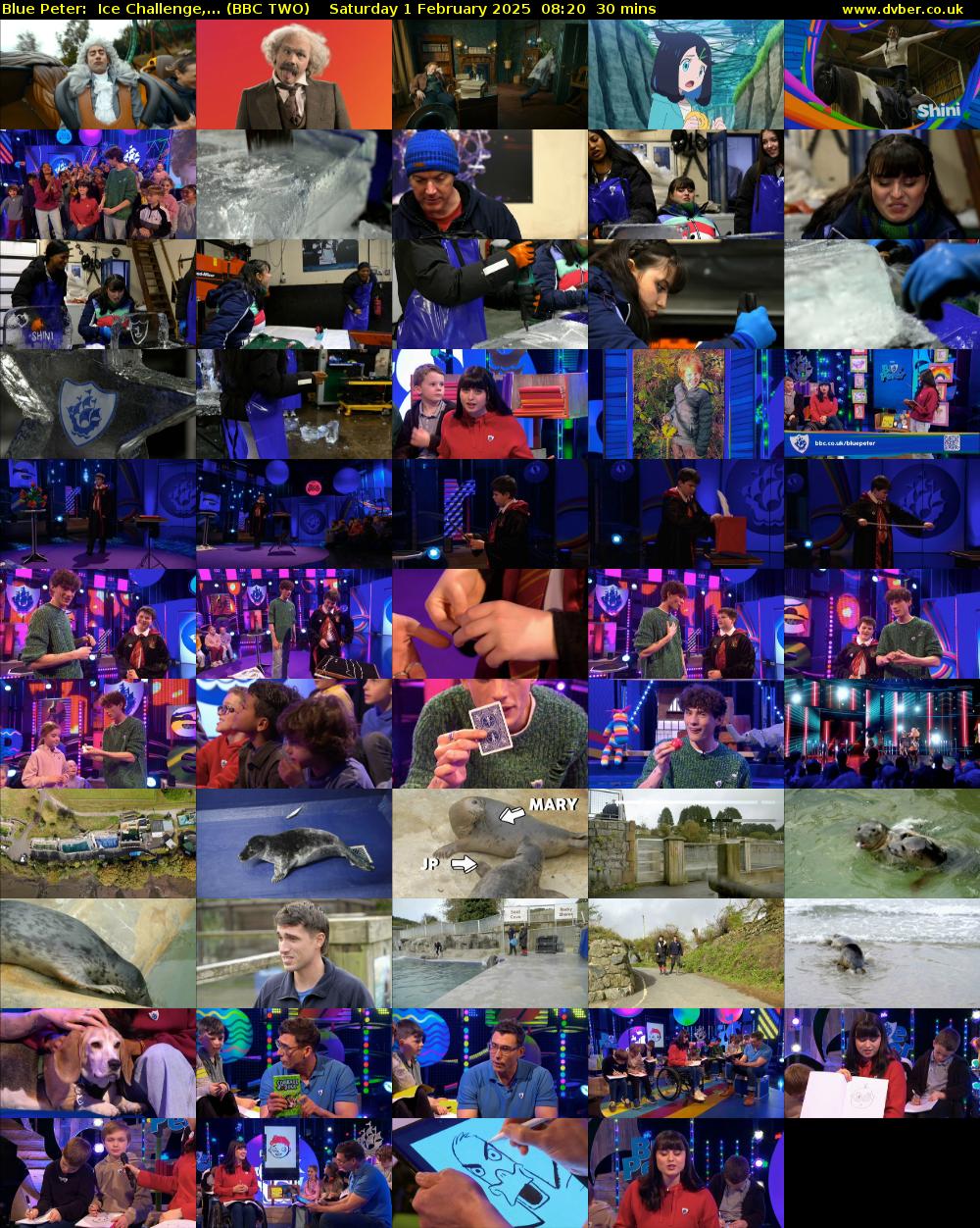 Blue Peter:  Ice Challenge,... (BBC TWO) Saturday 1 February 2025 08:20 - 08:50