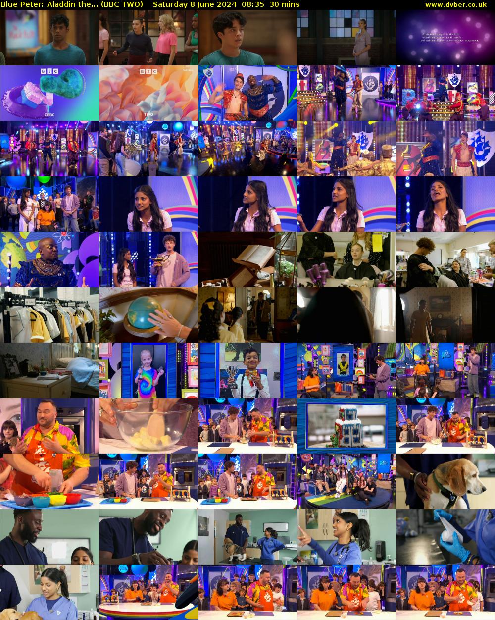 Blue Peter: Aladdin the... (BBC TWO) Saturday 8 June 2024 08:35 - 09:05