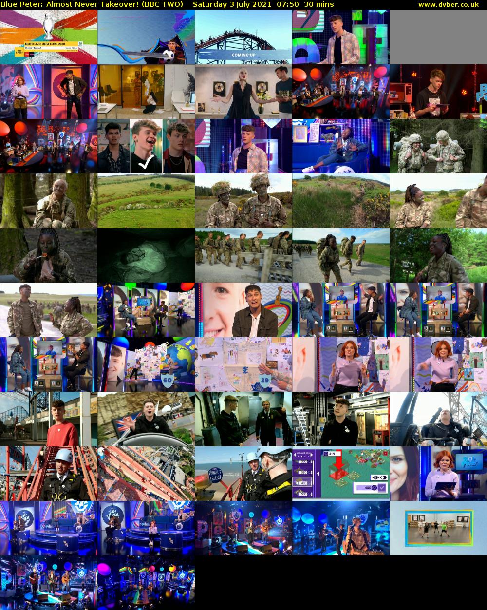 Blue Peter: Almost Never Takeover! (BBC TWO) Saturday 3 July 2021 07:50 - 08:20