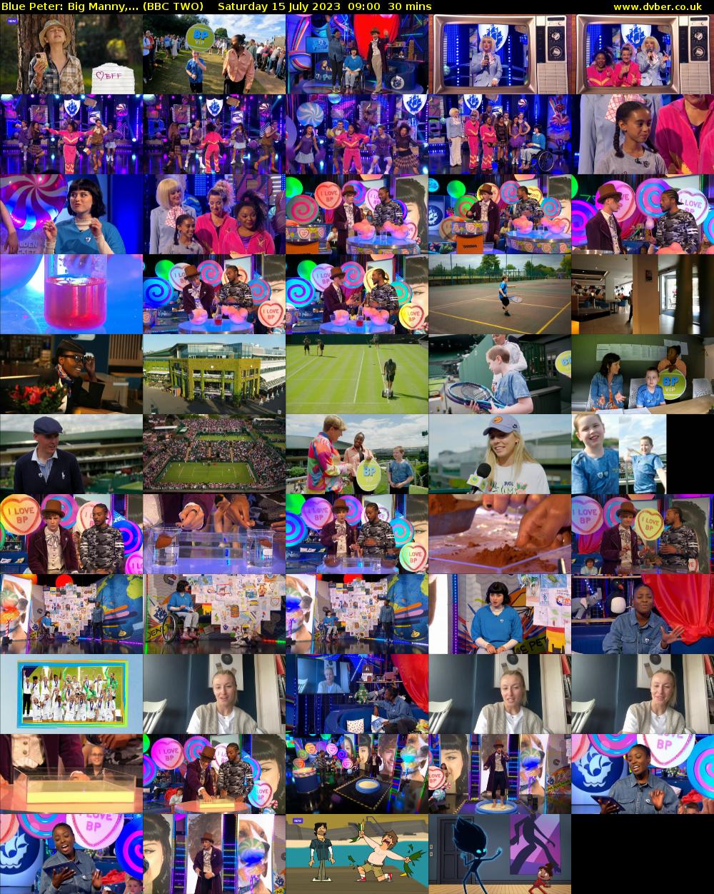 Blue Peter: Big Manny,... (BBC TWO) Saturday 15 July 2023 09:00 - 09:30