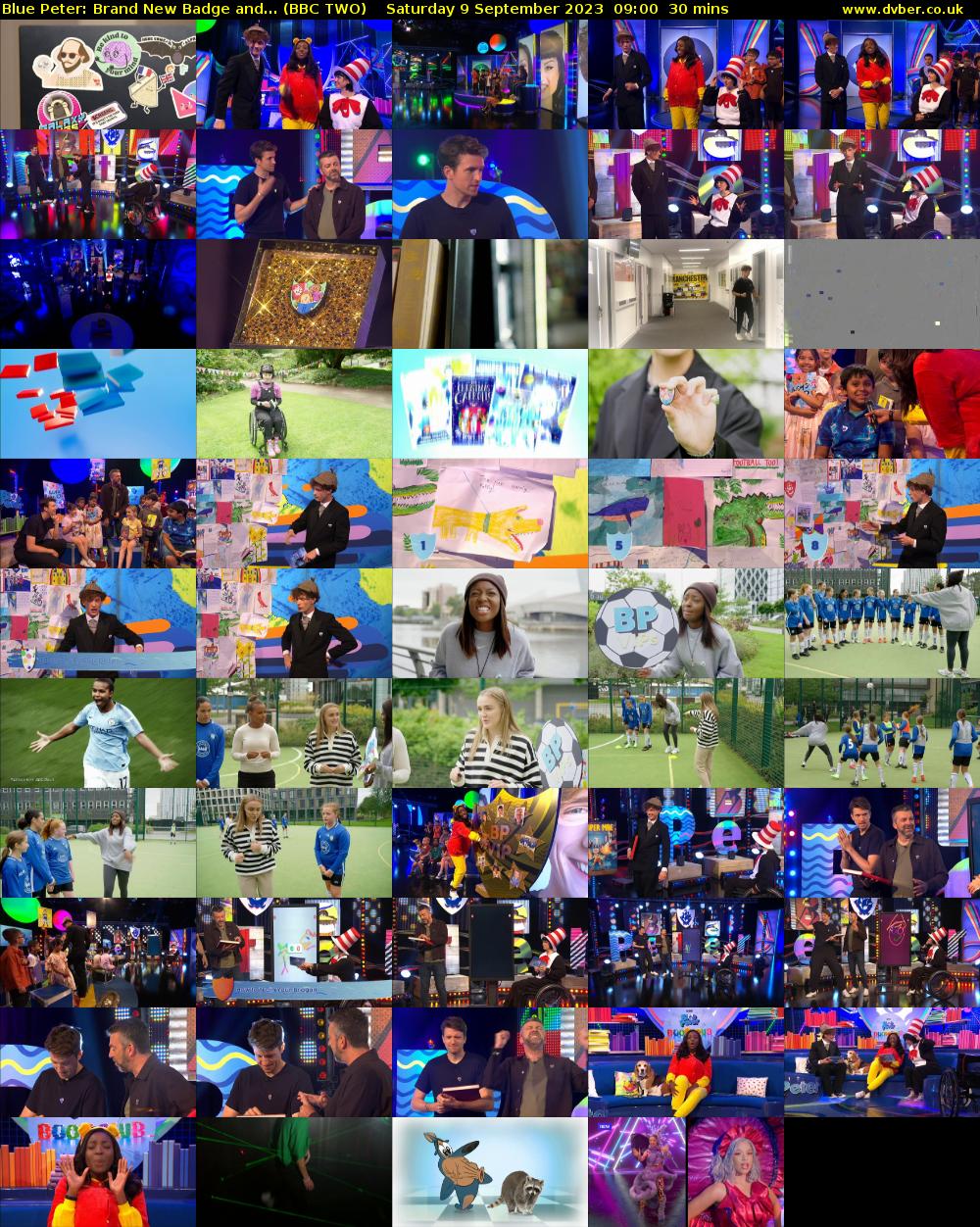 Blue Peter: Brand New Badge and... (BBC TWO) Saturday 9 September 2023 09:00 - 09:30