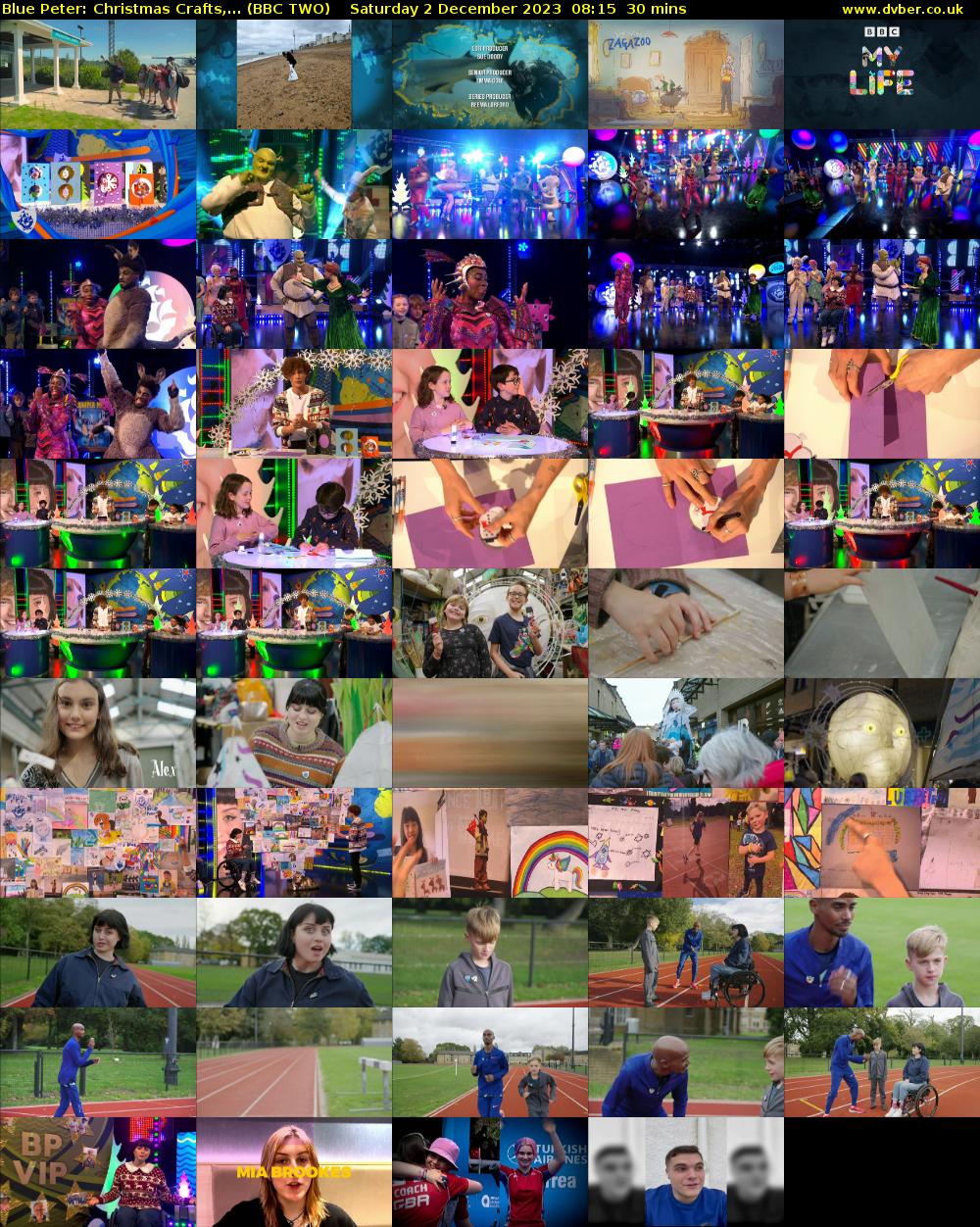 Blue Peter: Christmas Crafts,... (BBC TWO) Saturday 2 December 2023 08:15 - 08:45