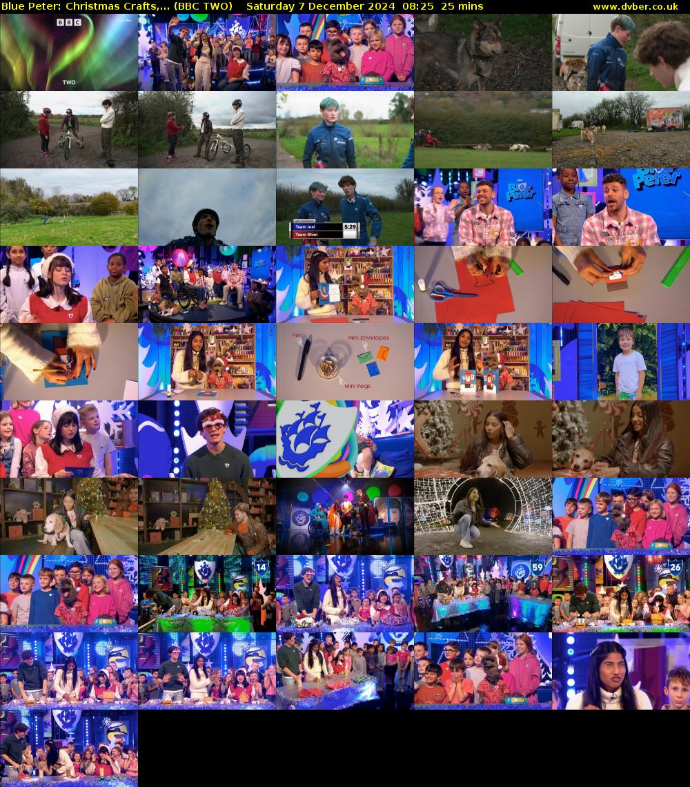 Blue Peter: Christmas Crafts,... (BBC TWO) Saturday 7 December 2024 08:25 - 08:50