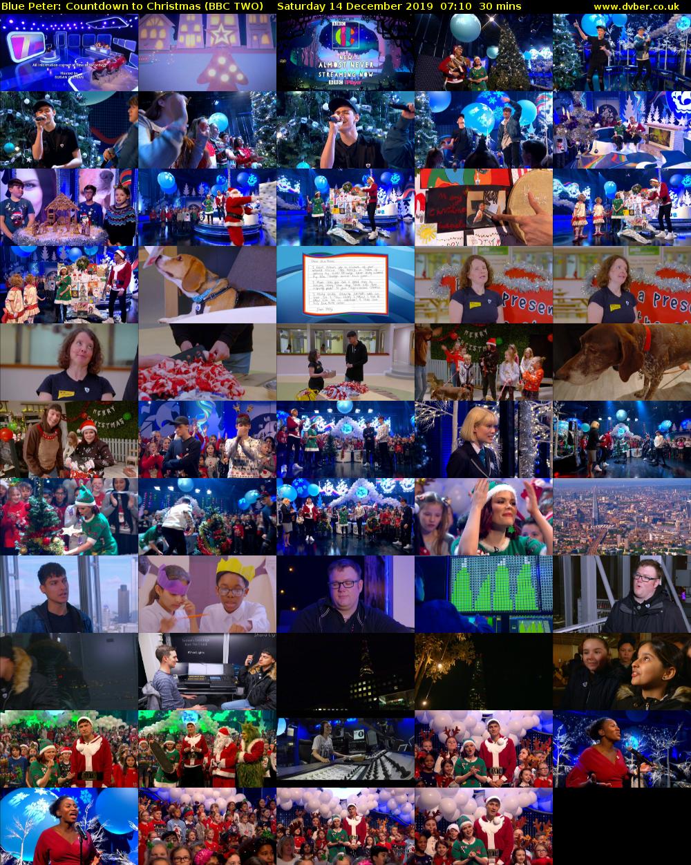 Blue Peter: Countdown to Christmas (BBC TWO) Saturday 14 December 2019 07:10 - 07:40