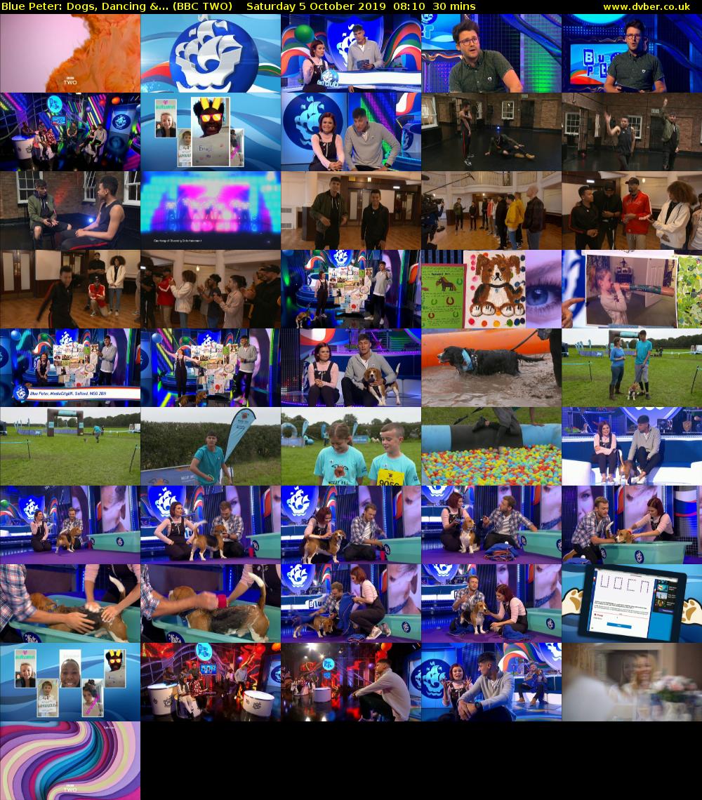 Blue Peter: Dogs, Dancing &... (BBC TWO) Saturday 5 October 2019 08:10 - 08:40