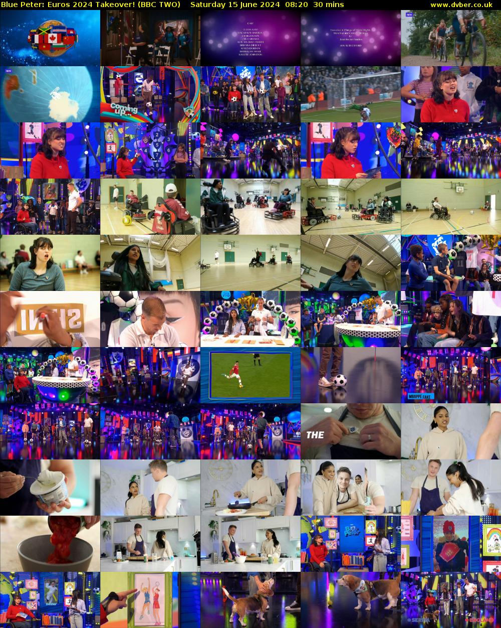 Blue Peter: Euros 2024 Takeover! (BBC TWO) Saturday 15 June 2024 08:20 - 08:50