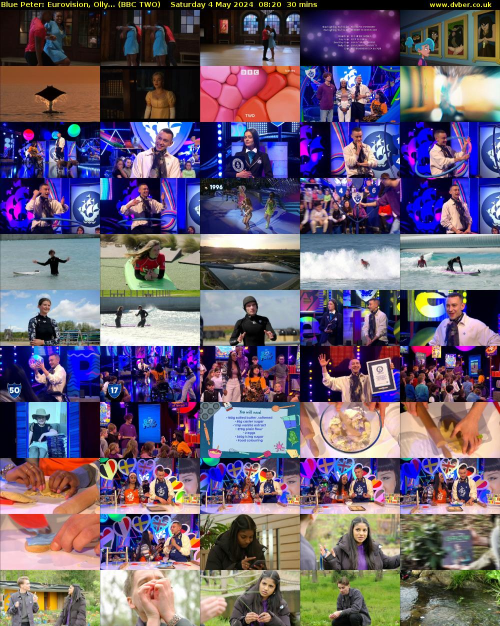 Blue Peter: Eurovision, Olly... (BBC TWO) Saturday 4 May 2024 08:20 - 08:50
