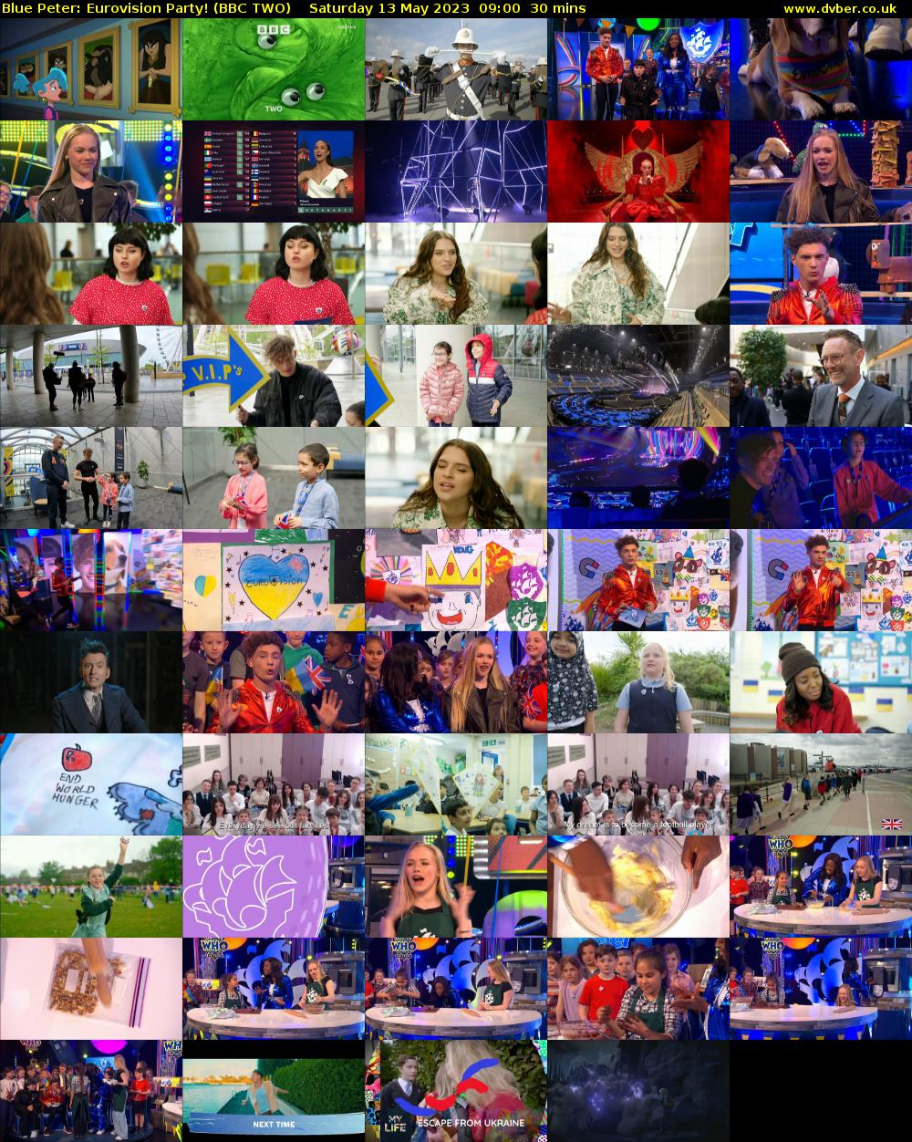 Blue Peter: Eurovision Party! (BBC TWO) Saturday 13 May 2023 09:00 - 09:30
