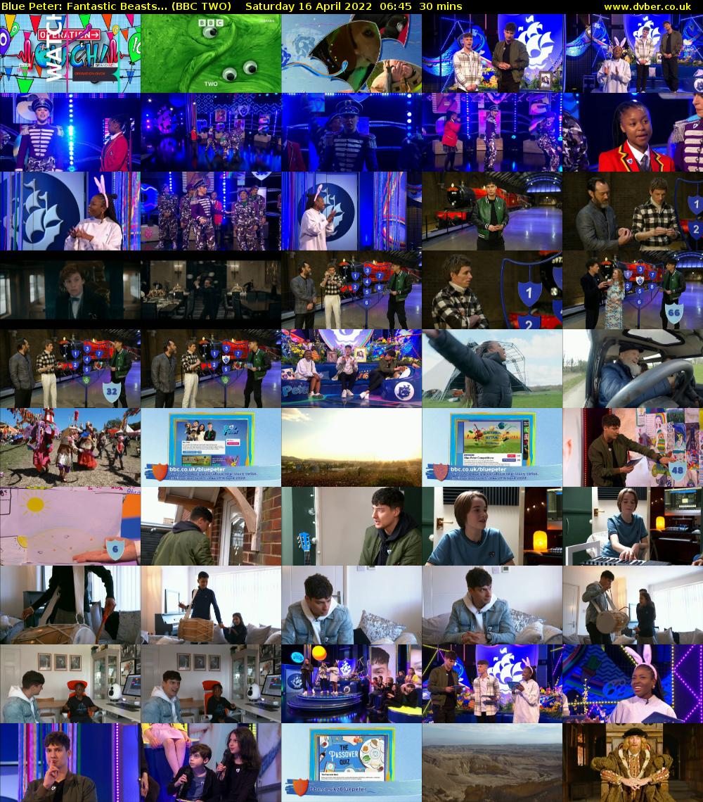 Blue Peter: Fantastic Beasts... (BBC TWO) Saturday 16 April 2022 06:45 - 07:15