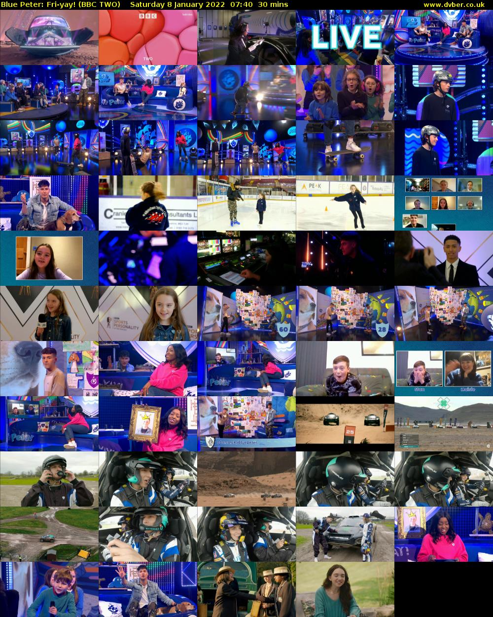 Blue Peter: Fri-yay! (BBC TWO) Saturday 8 January 2022 07:40 - 08:10