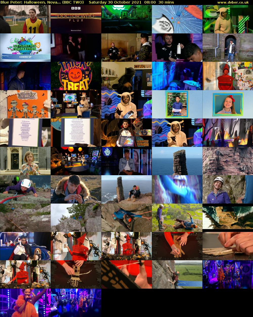 Blue Peter: Halloween, Nova... (BBC TWO) Saturday 30 October 2021 08:00 - 08:30