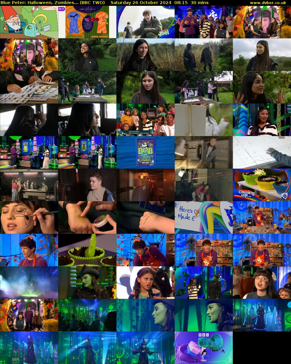 Blue Peter: Halloween, Zombies... (BBC TWO) Saturday 26 October 2024 08:15 - 08:45
