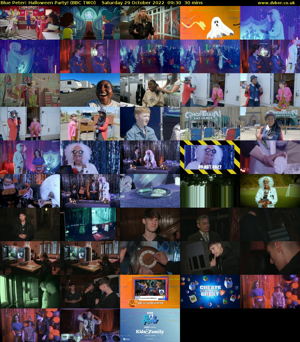 Blue Peter: Halloween Party! (BBC TWO) Saturday 29 October 2022 09:30 - 10:00