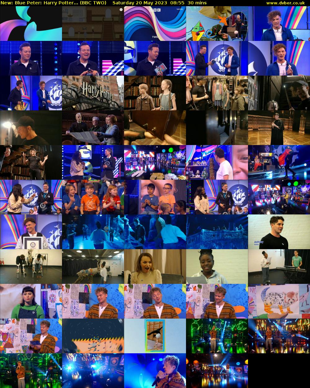 Blue Peter: Harry Potter... (BBC TWO) Saturday 20 May 2023 08:55 - 09:25