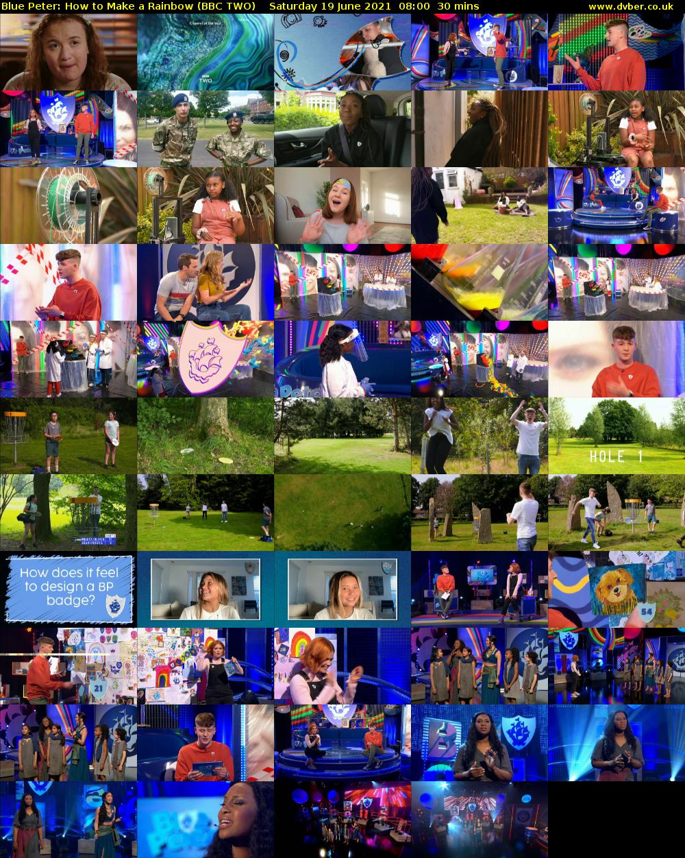 Blue Peter: How to Make a Rainbow (BBC TWO) Saturday 19 June 2021 08:00 - 08:30