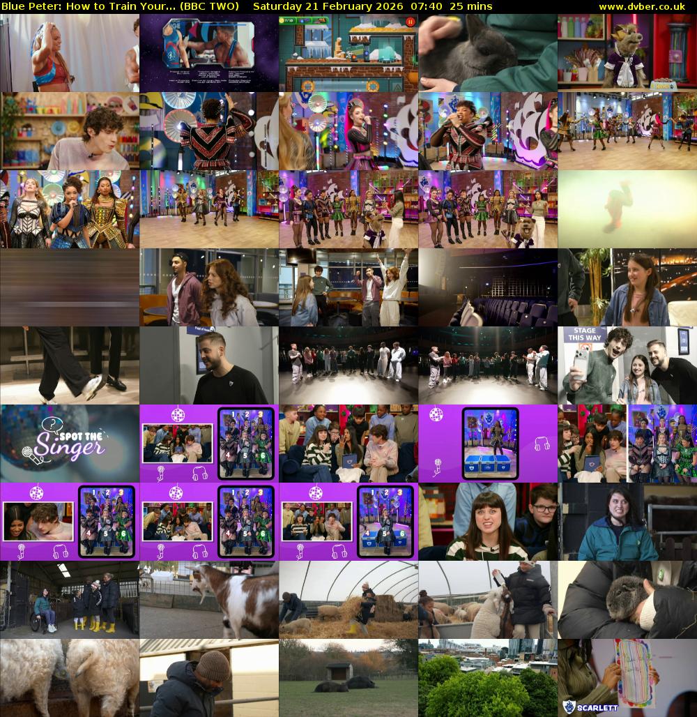 Blue Peter: How to Train Your... (BBC TWO) Saturday 21 February 2026 07:40 - 08:05