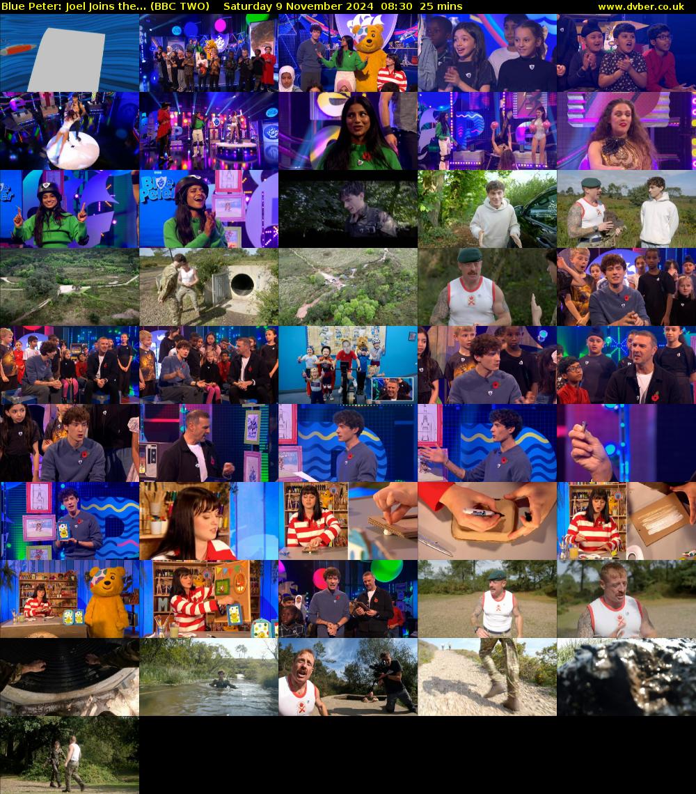 Blue Peter: Joel Joins the... (BBC TWO) Saturday 9 November 2024 08:30 - 08:55