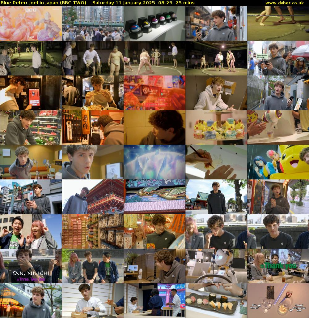 Blue Peter: Joel in Japan (BBC TWO) Saturday 11 January 2025 08:25 - 08:50