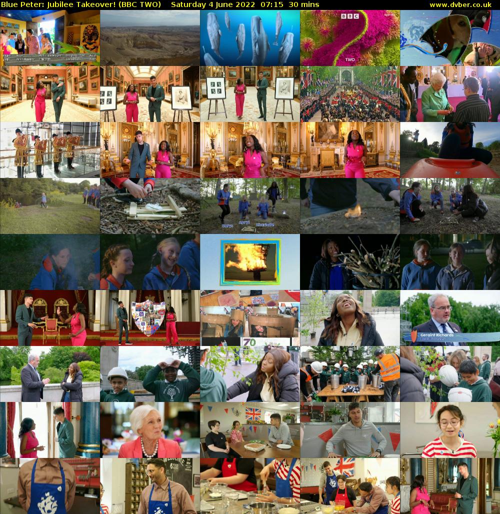 Blue Peter: Jubilee Takeover! (BBC TWO) Saturday 4 June 2022 07:15 - 07:45