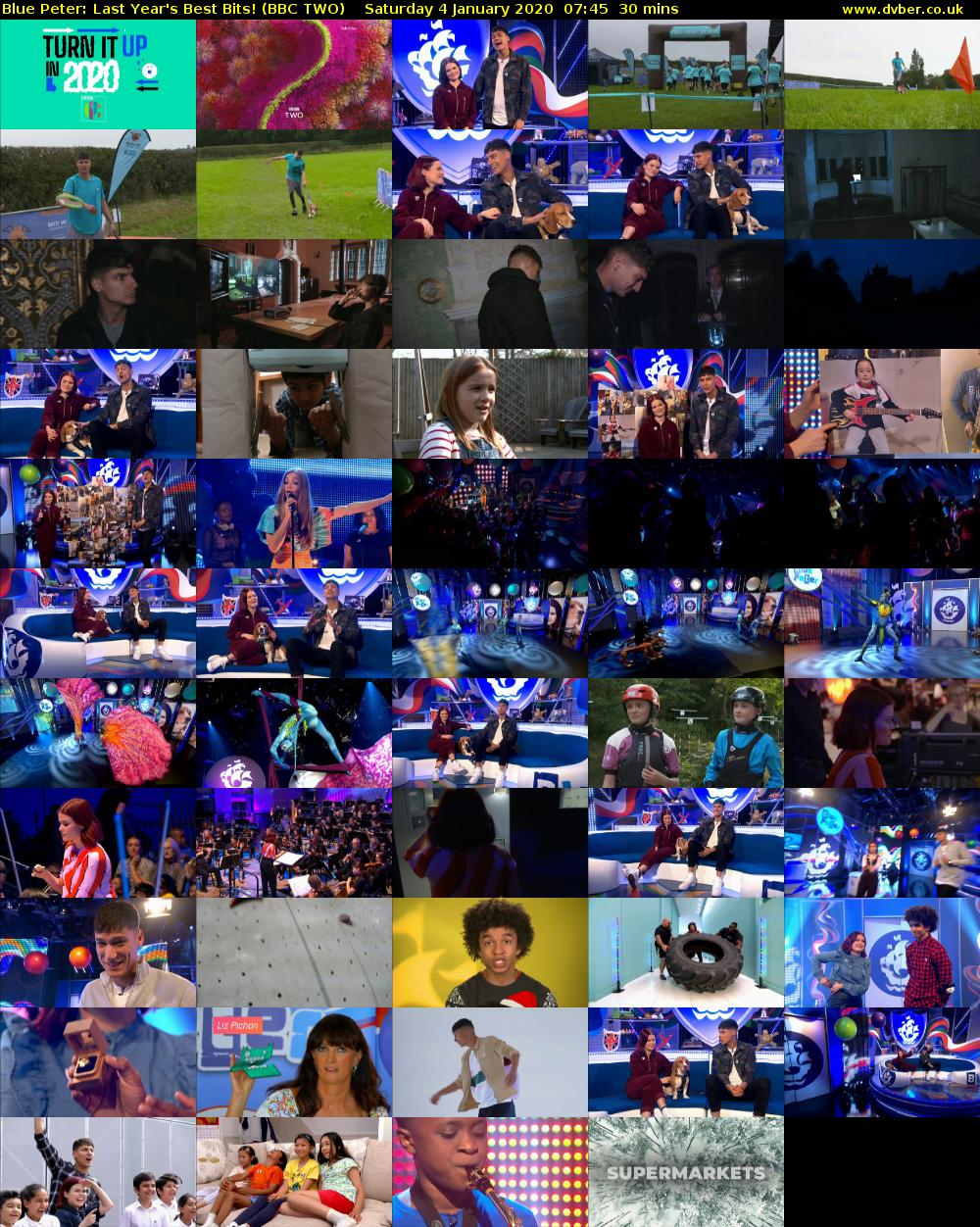 Blue Peter: Last Year's Best Bits! (BBC TWO) Saturday 4 January 2020 07:45 - 08:15