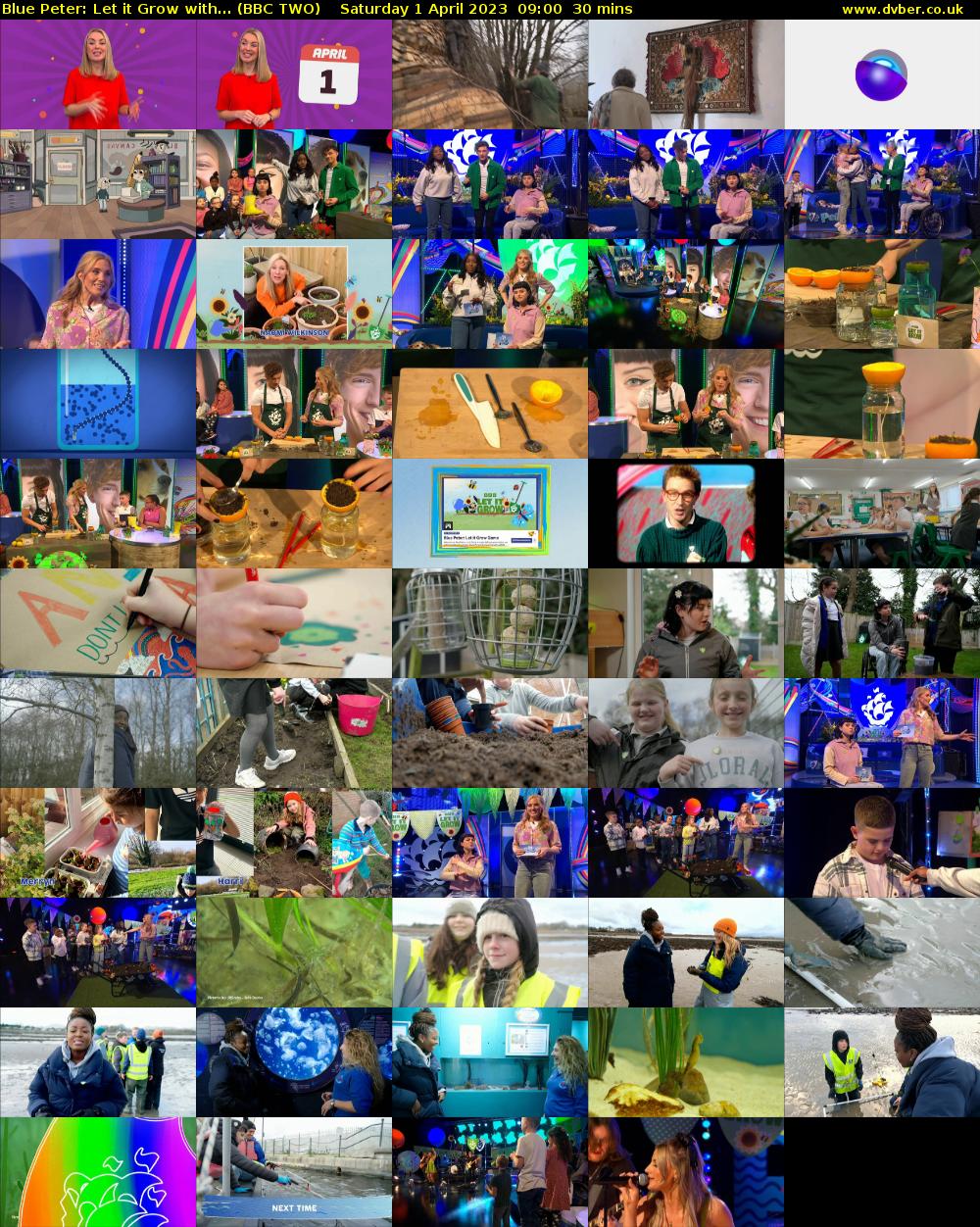 Blue Peter: Let it Grow with... (BBC TWO) Saturday 1 April 2023 09:00 - 09:30