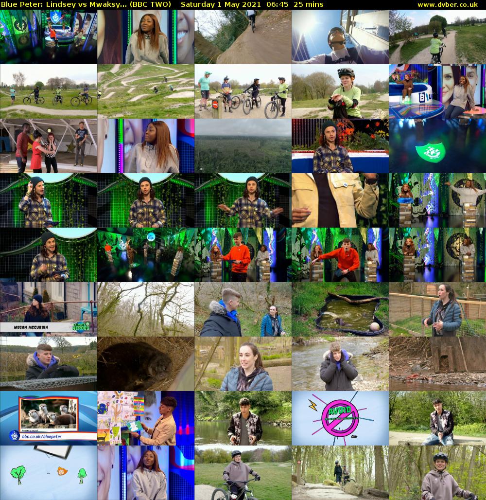 Blue Peter: Lindsey vs Mwaksy... (BBC TWO) Saturday 1 May 2021 06:45 - 07:10