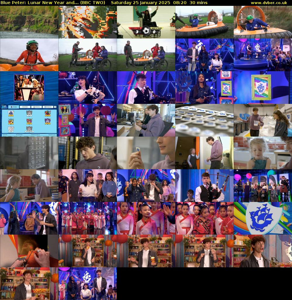 Blue Peter: Lunar New Year and... (BBC TWO) Saturday 25 January 2025 08:20 - 08:50