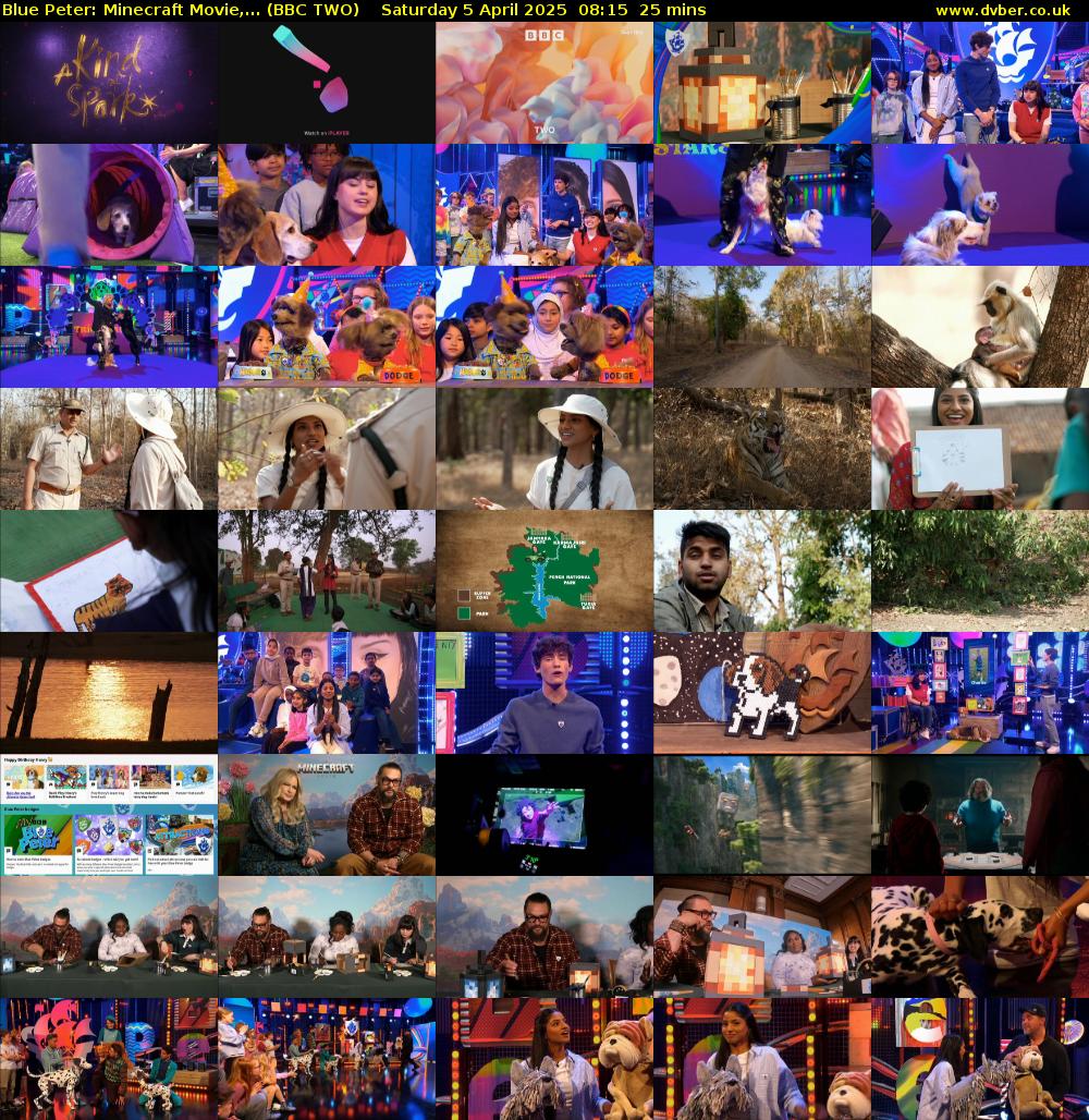 Blue Peter: Minecraft Movie,... (BBC TWO) Saturday 5 April 2025 08:15 - 08:40