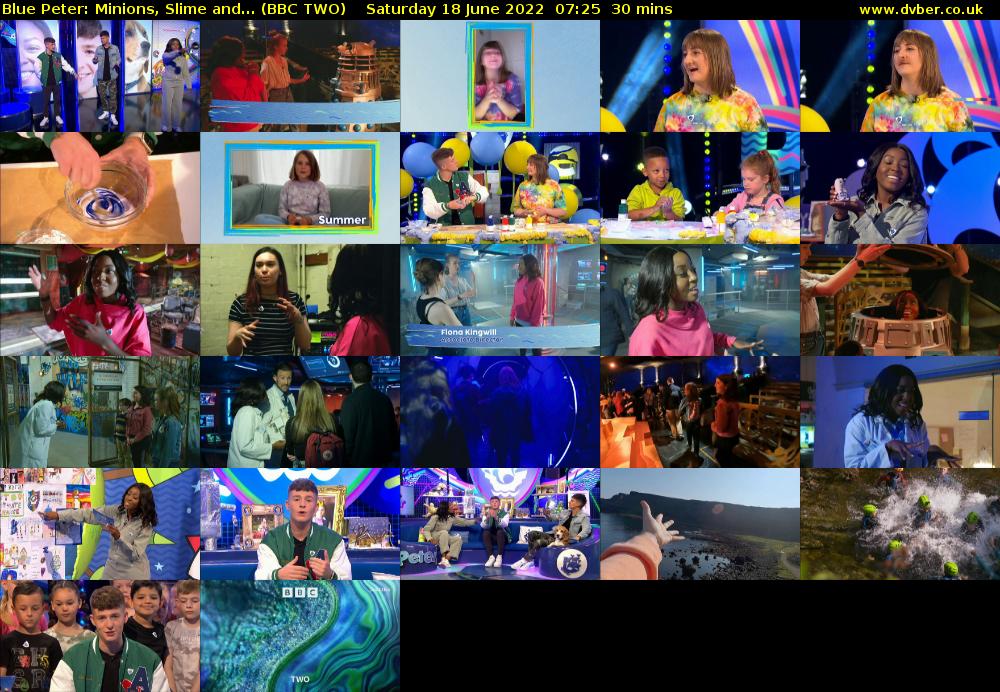 Blue Peter: Minions, Slime and... (BBC TWO) Saturday 18 June 2022 07:25 - 07:55