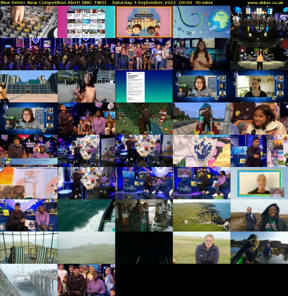 Blue Peter: New Competition Alert! (BBC TWO) Saturday 3 September 2022 09:00 - 09:30