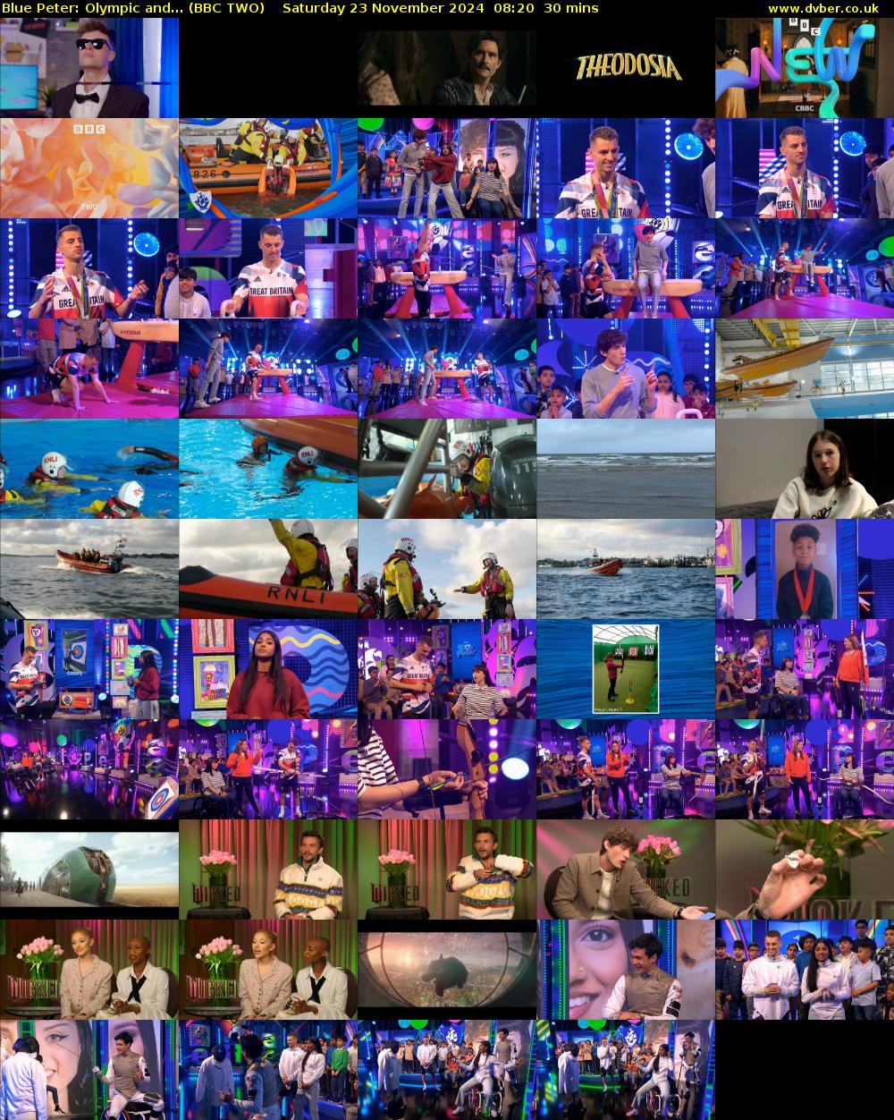 Blue Peter: Olympic and... (BBC TWO) Saturday 23 November 2024 08:20 - 08:50