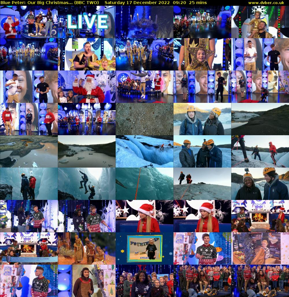Blue Peter: Our Big Christmas... (BBC TWO) Saturday 17 December 2022 09:20 - 09:45