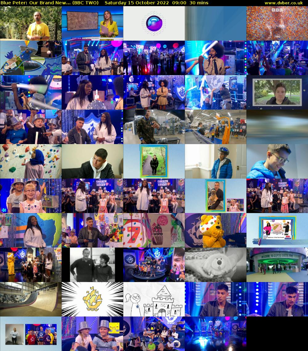 Blue Peter: Our Brand New... (BBC TWO) Saturday 15 October 2022 09:00 - 09:30