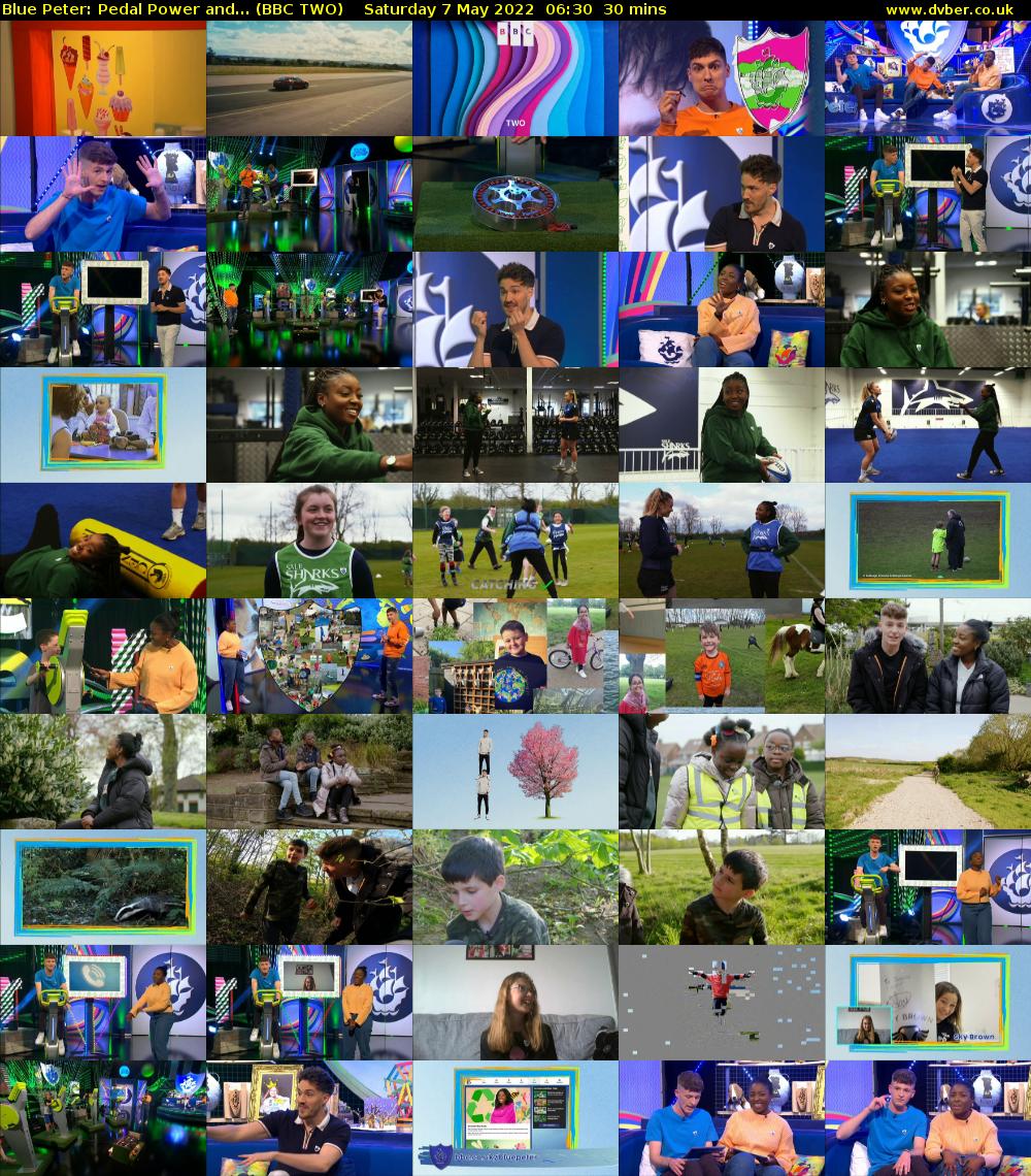 Blue Peter: Pedal Power and... (BBC TWO) Saturday 7 May 2022 06:30 - 07:00