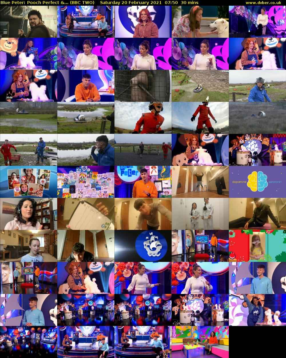 Blue Peter: Pooch Perfect &... (BBC TWO) Saturday 20 February 2021 07:50 - 08:20