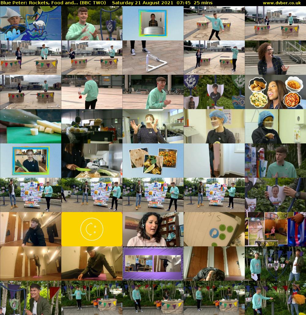 Blue Peter: Rockets, Food and... (BBC TWO) Saturday 21 August 2021 07:45 - 08:10