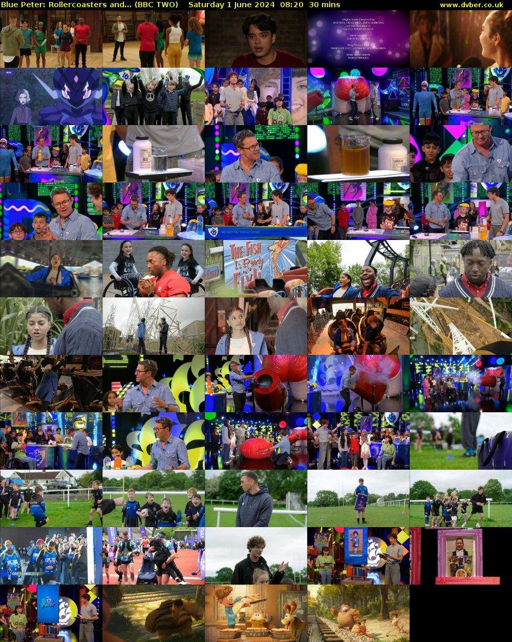 Blue Peter: Rollercoasters and... (BBC TWO) Saturday 1 June 2024 08:20 - 08:50