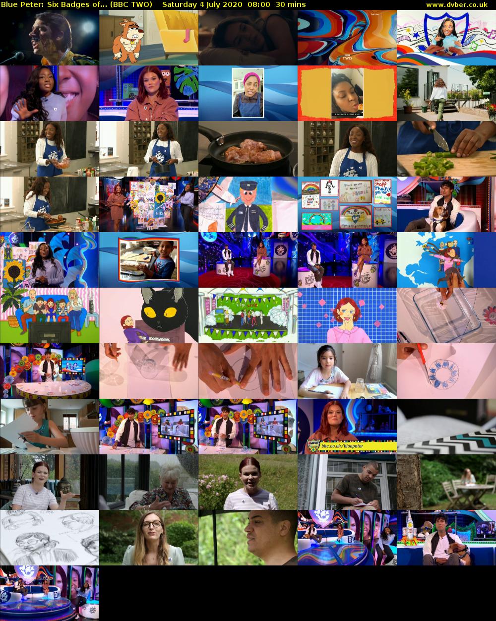 Blue Peter: Six Badges of... (BBC TWO) Saturday 4 July 2020 08:00 - 08:30