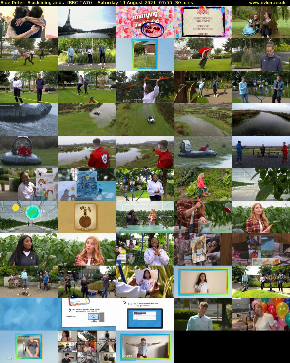 Blue Peter: Slacklining and... (BBC TWO) Saturday 14 August 2021 07:55 - 08:25