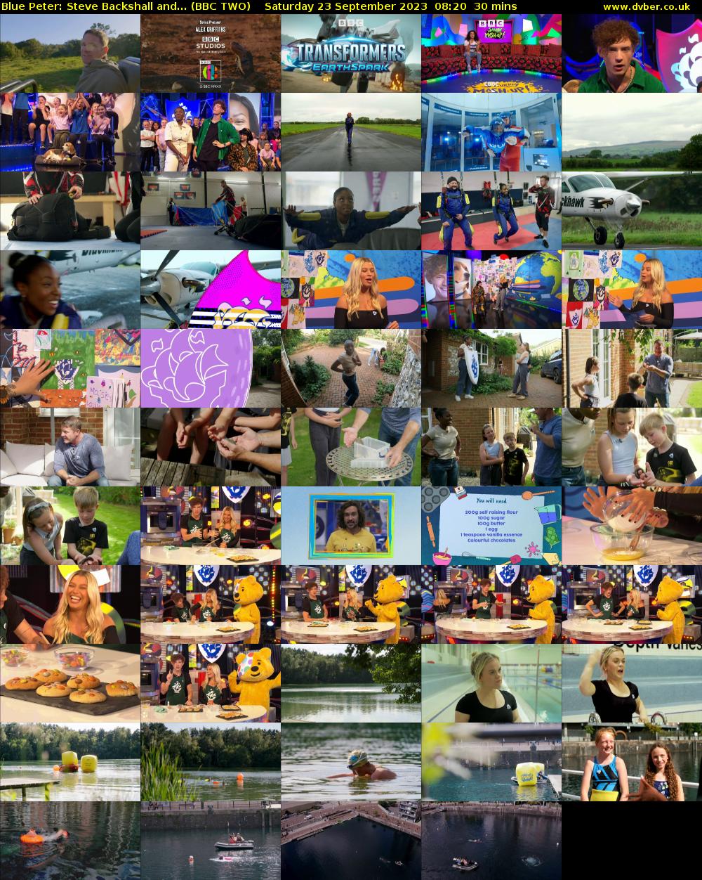 Blue Peter: Steve Backshall and... (BBC TWO) Saturday 23 September 2023 08:20 - 08:50
