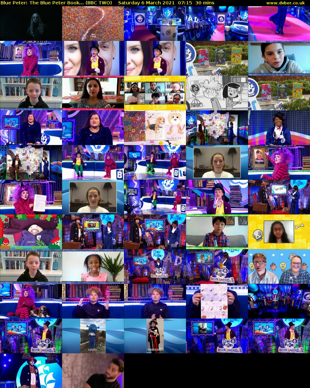 Blue Peter: The Blue Peter Book... (BBC TWO) Saturday 6 March 2021 07:15 - 07:45