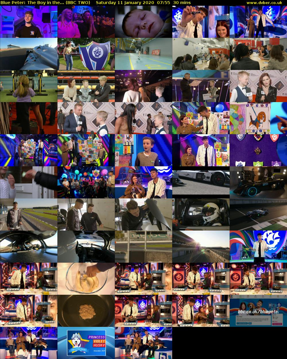 Blue Peter: The Boy in the... (BBC TWO) Saturday 11 January 2020 07:55 - 08:25