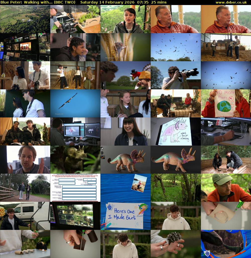 Blue Peter: Walking with... (BBC TWO) Saturday 14 February 2026 07:35 - 08:00