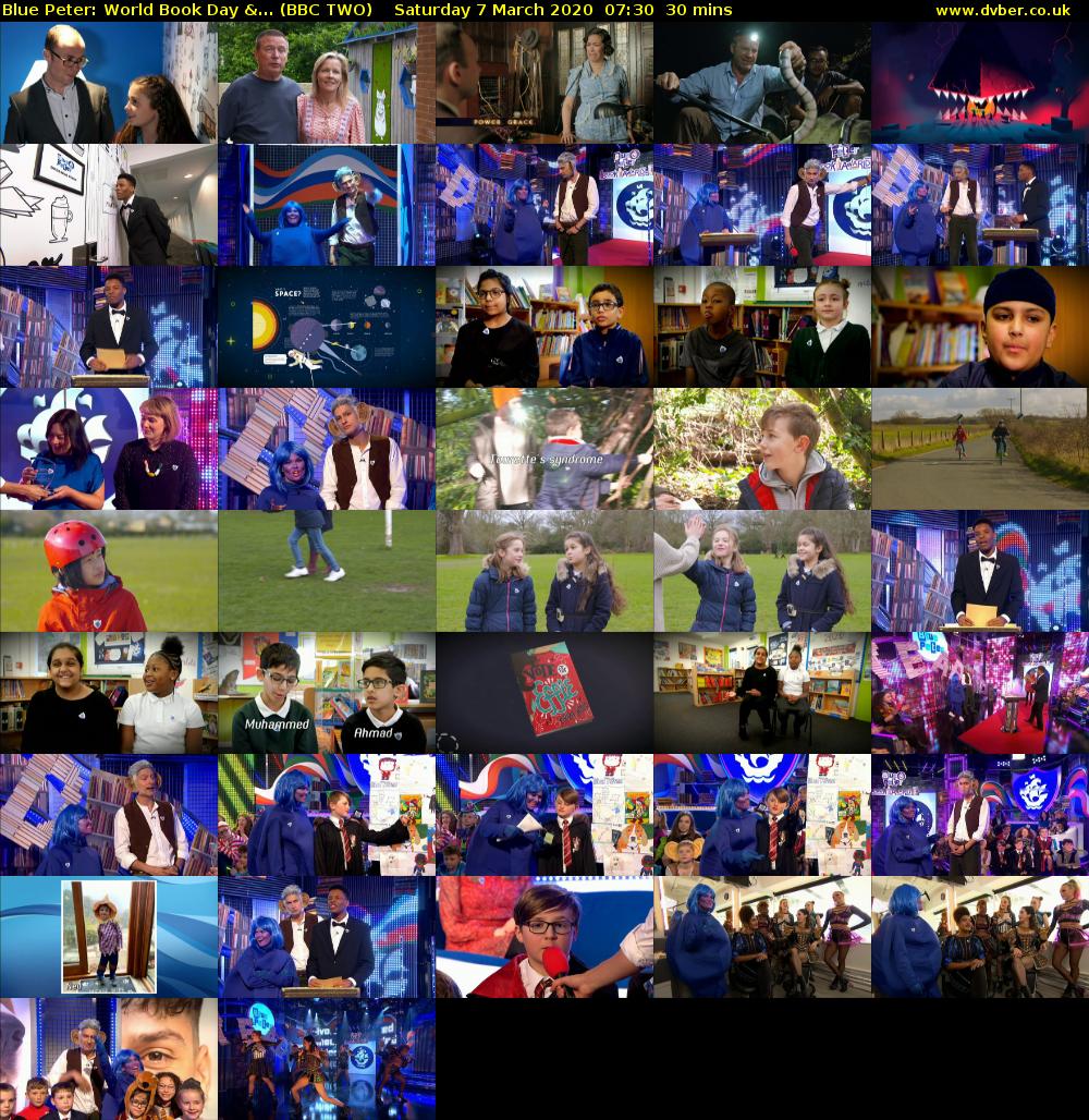 Blue Peter: World Book Day &... (BBC TWO) Saturday 7 March 2020 07:30 - 08:00