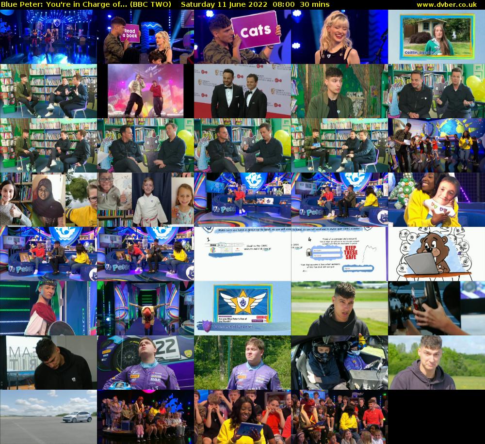 Blue Peter: You're in Charge of... (BBC TWO) Saturday 11 June 2022 08:00 - 08:30