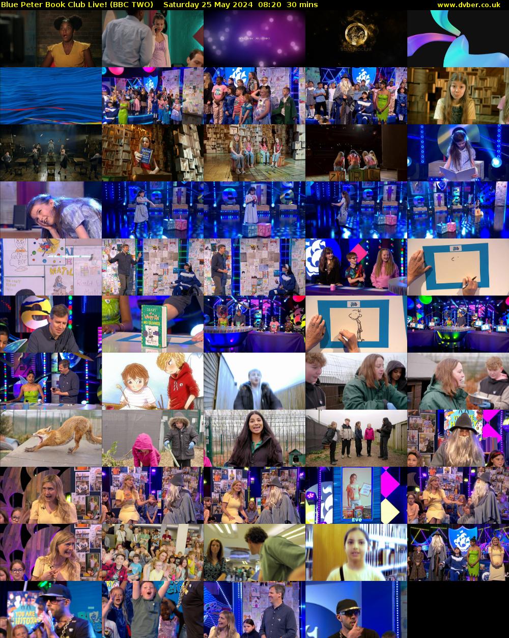 Blue Peter Book Club Live! (BBC TWO) Saturday 25 May 2024 08:20 - 08:50