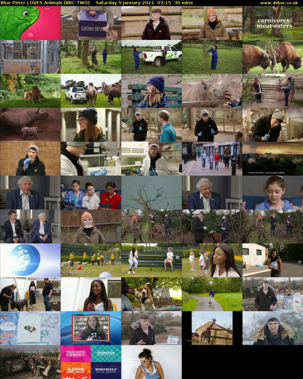 Blue Peter LOVES Animals (BBC TWO) Saturday 9 January 2021 07:15 - 07:45