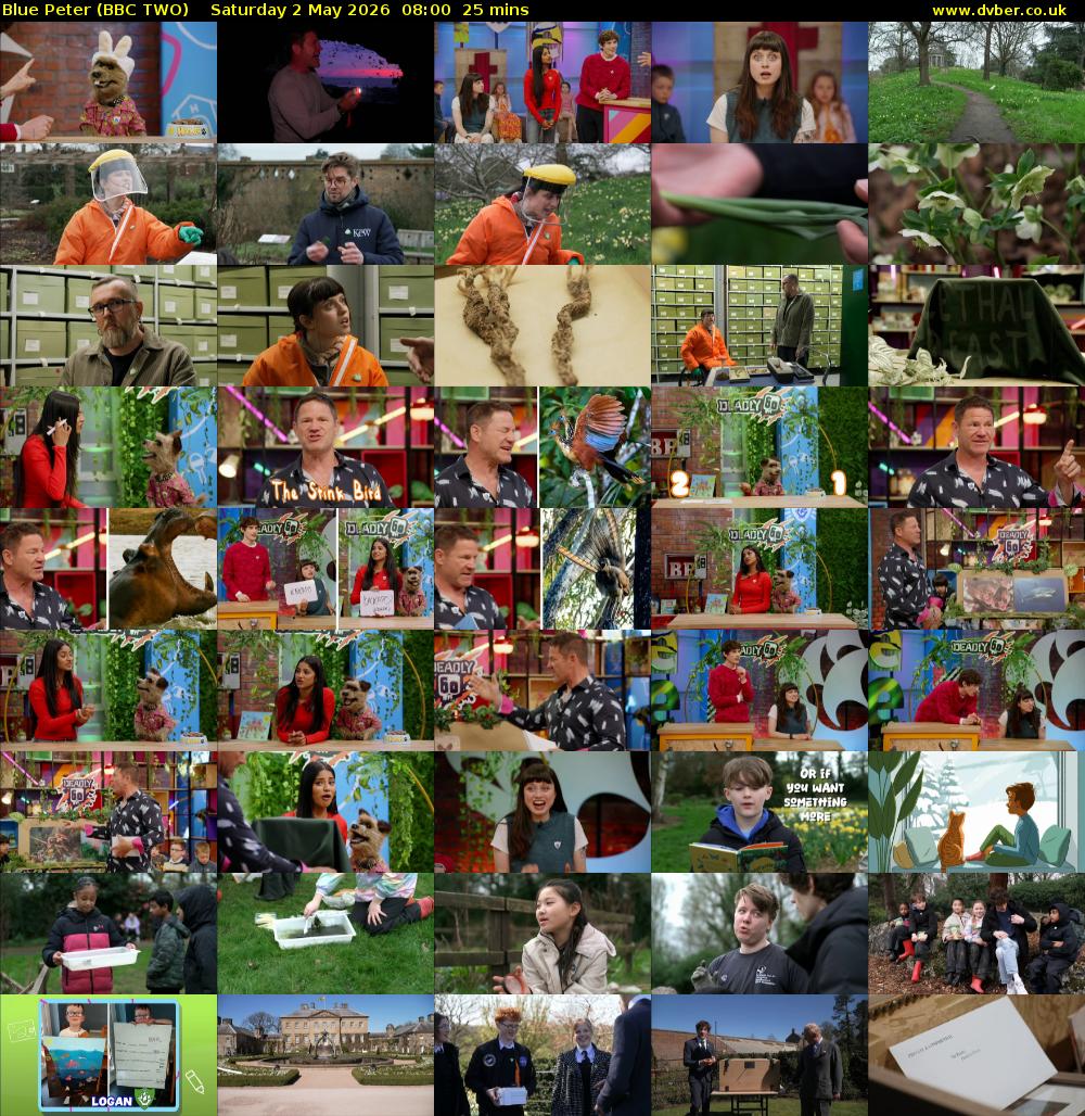 Blue Peter (BBC TWO) Saturday 2 May 2026 08:00 - 08:25